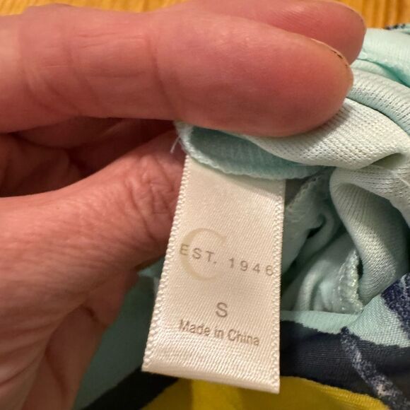 C EST 1946 Floral Pleated Maxi Dress Boho Sleeveless Flowy Lined Women’s SZ SM - Picture 11 of 12